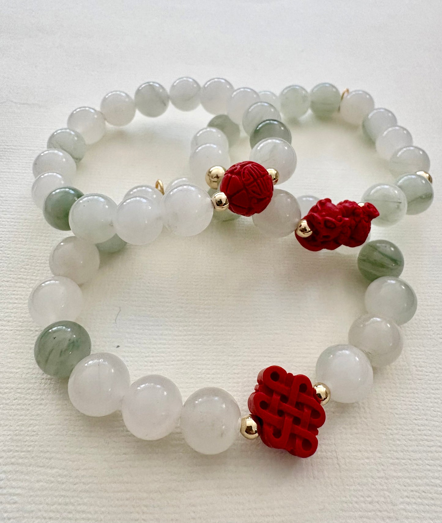 Light mountain Jade Fortune bracelets