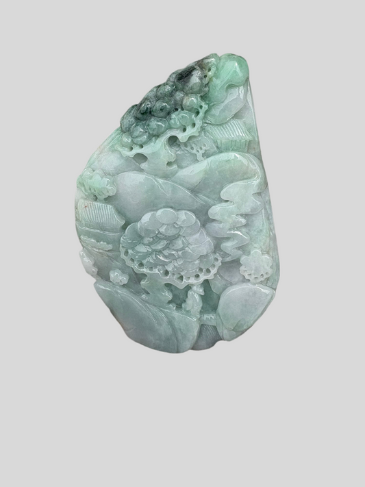 Carved Jade landscape art piece